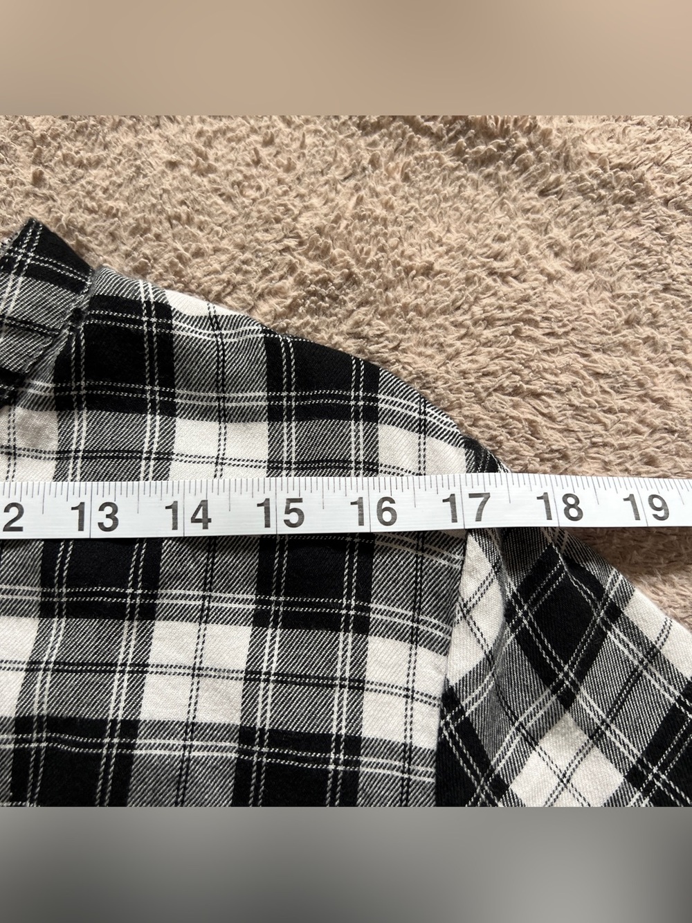 GAP Plaid Flannel Drop Waist Shirt Dress Cottage Preppy Minimalist Indie Sz L - Picture 3 of 8